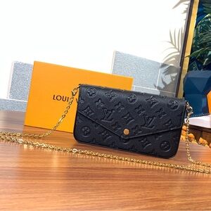 Louis Vuitton FÉLICIE POCHETTE Monogram Empreinte Leather